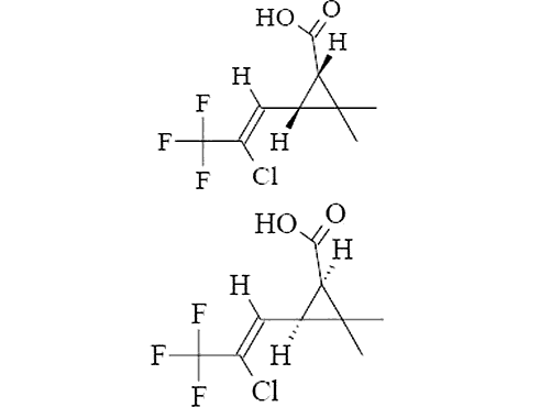 (1рс,3рс)-3-((з)-2-хлоро-3,3,3-трифлуоропроп-1-энил)-2,2-диметилциклопропанекарбоксилиц ацид 