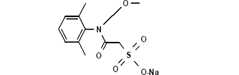 [(2,6-диметилфенил)-2-метоксиетил)карбамоил]метанесульфониц ацид содиум салт 