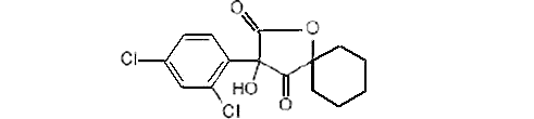3-(2,4-дихлорофенил)-3-гидрокси-1-оксаспиро[4.5]декан-2,4-дион 