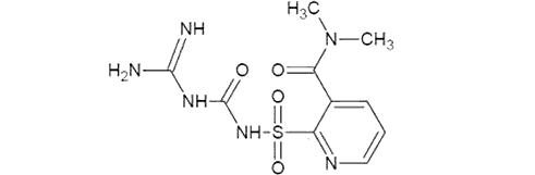 2-((карбамимидоилкарбамоил)сулфамоил)-н,н-диметилпиридин-3-карбоксамид 