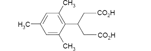 3-(2,4,6-триметилфенил)пентанедиоиц ацид 