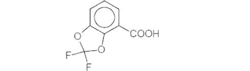 (2,2-дифлуоро-бензо(1,3)диоксол-4-карбоциклиц ацид 