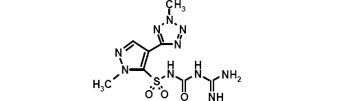 н-[[(аминоиминометил)амино]карбонил]-1-метил-4-(2-метил-2х-тетразол-5-ил)-1х-пиразол-5-сульфонамид 