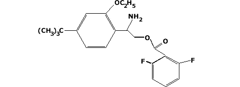 2 амино-2-(4-терт-бутил-2-этоксифенил)етил 2',6'-дифлуоробензоате гидрохлорид 