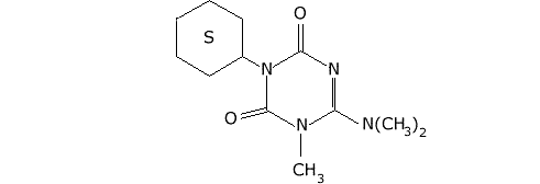 3-циклогексил-6-(метиламино)-1-метил-1,3,5-триазин-2,4-(1х,3х)-дион 