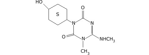 3-(4-гидроксициклогексил)-6-(метиламино)-1-метил-1,3,5-триазин-2,4(1х,3х)-дион 
