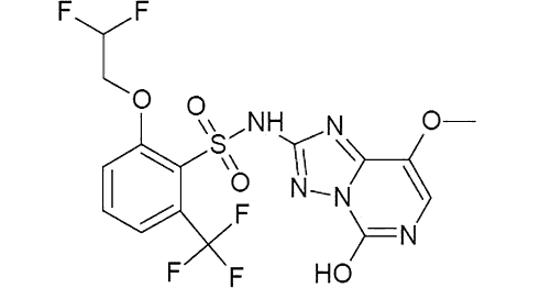 2-(2,2-дифлуороетокси)-н-(5-гидрокси-8-метокси[1,2,4]триазоло[1,5-ц]пиримидин-2-ил)-6-(трифлуорометил)бензенесульфонамид 