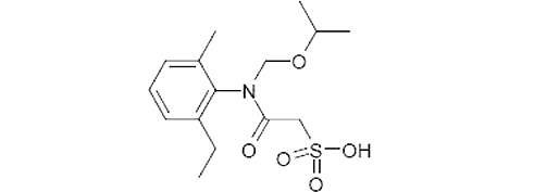 2-((2-этил-6-метилфенил) (изопропоксиметил)амино)-2-оксоетане сульфониц ацид 