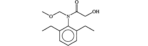 2-гидрокси-2',6'-диетил-н-(метоксиметил)ацетанилид 