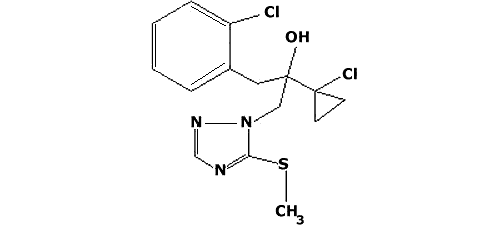 альфа-(1,1-диметилетил)-бета-(2-феноксиетил)-1х-1,2,4-триазол-1-этанол 