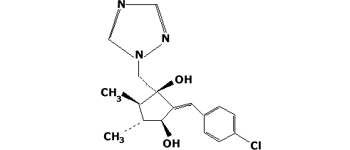 (1р,3р,е)-3-(4-хлоробензилидене)-5,5-диметил-1-((1х)-1,2,4-триазол-1-илметил)-циклопентан-1,3-диол 