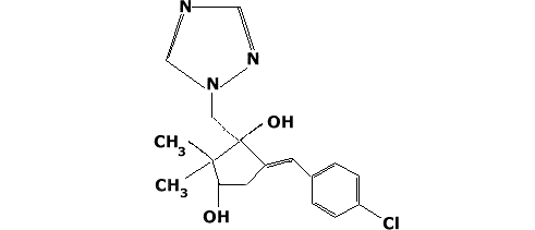 (е)-2-(4-хлоробензилидене)-5,5-диметил-1-((1х)-1,2,4-триазол-1-илметил)-циклопентан-1,3-диол 