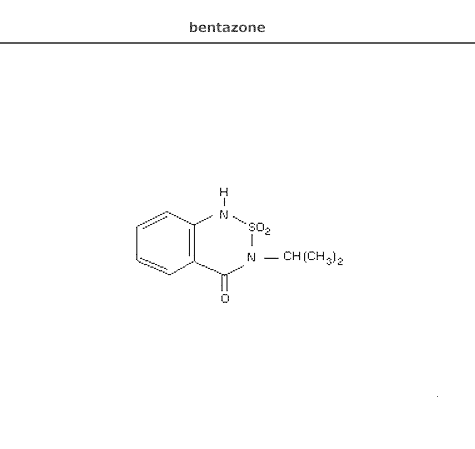 структурная формула бентазон