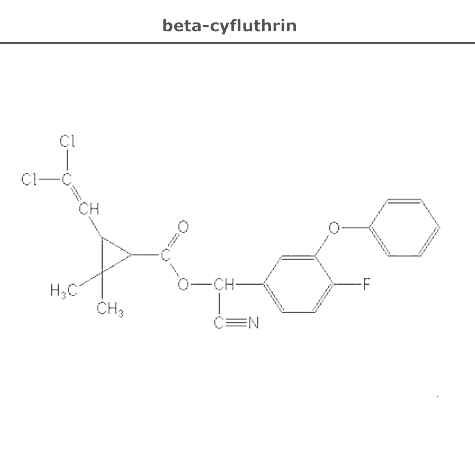 структурная формула бета-цифлутрин