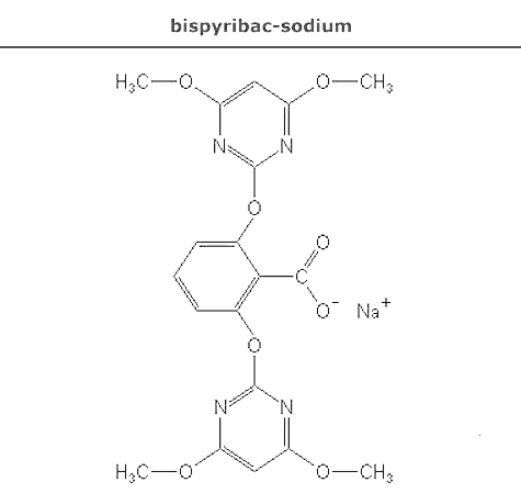 структурная формула биспирибак натрия