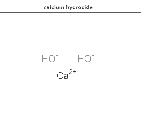 структурная формула кальция гидроксид