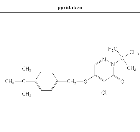 структурная формула пиридабен