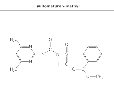 структурная формула сульфометурон-метил