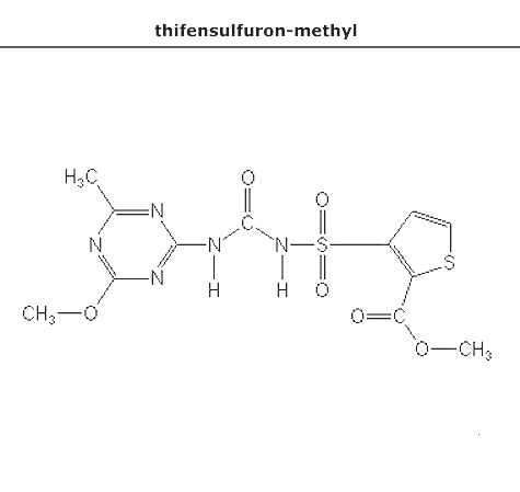 структурная формула тифенсульфурон-метил