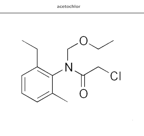структурная формула ацетохлор