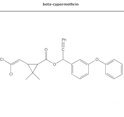 структурная формула бета-циперметрин