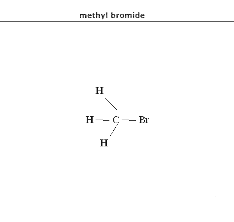 структурная формула метилбромид (бромистый метил)