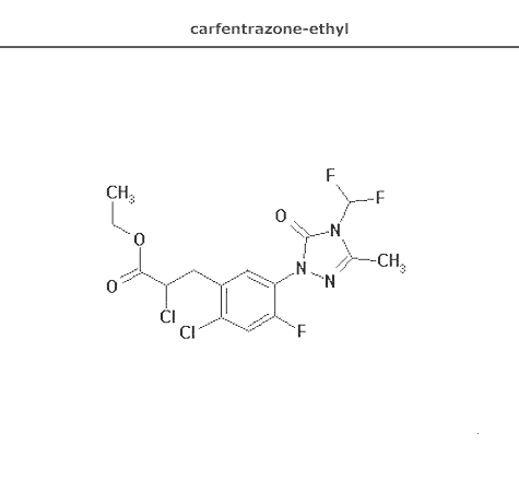 структурная формула карфентразон-этил