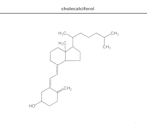 структурная формула холекальциферол витамин Д3