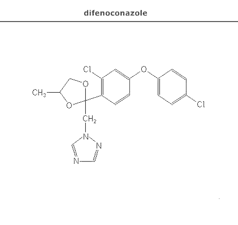 структурная формула дифеноконазол