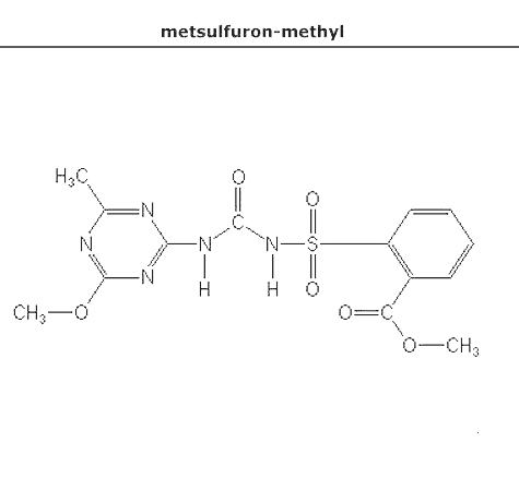 структурная формула метсульфурон-метил