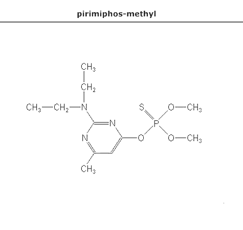 структурная формула пиримифос-метил