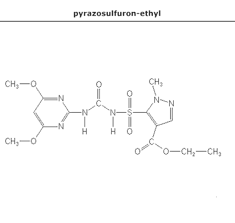 структурная формула пиразосульфурон-этил