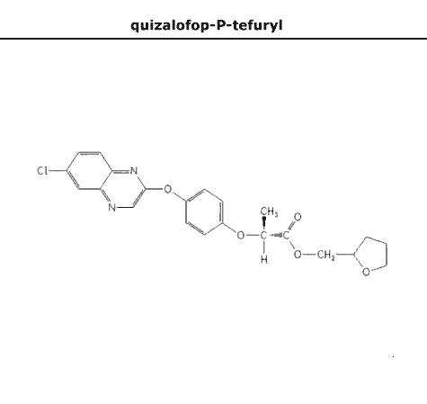 структурная формула квизалофоп-П-тефурил