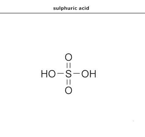 структурная формула серная кислота