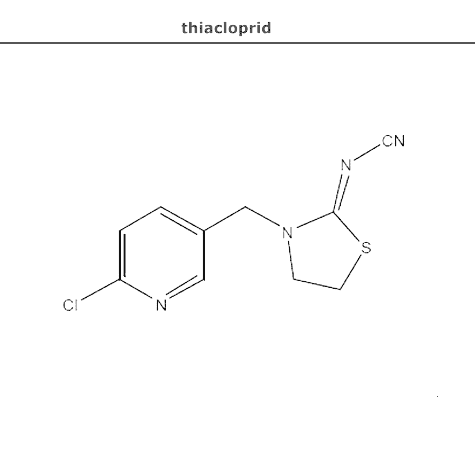 структурная формула тиаклоприд