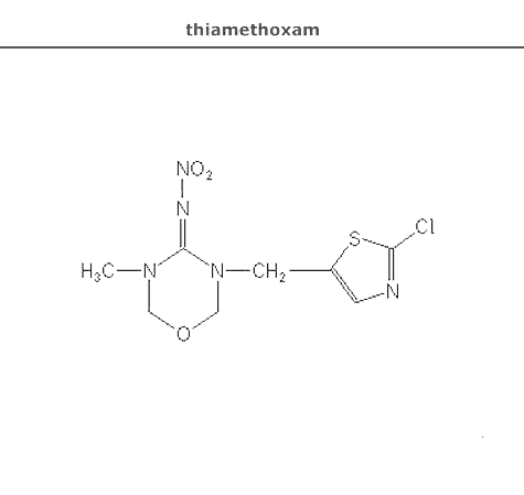 структурная формула тиаметоксам