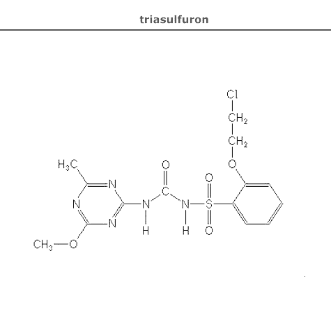 структурная формула триасульфурон